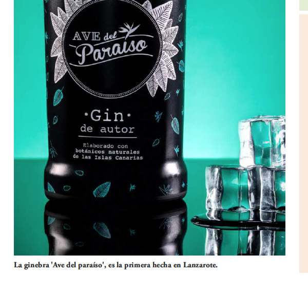 Ave del Paraíso gin de autor made in Lanzarote - Lancelot
